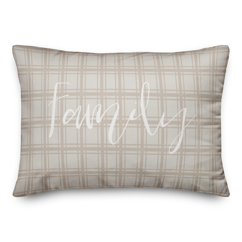 Family Rectangular Pillow Cover and Insert