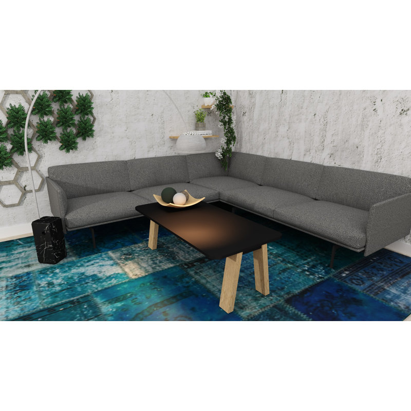 Maryellen Four Leg Coffee Table, Black 