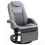 Fauteuil inclinable en polyuréthane avec repose-pieds et appui-tête HOMcom