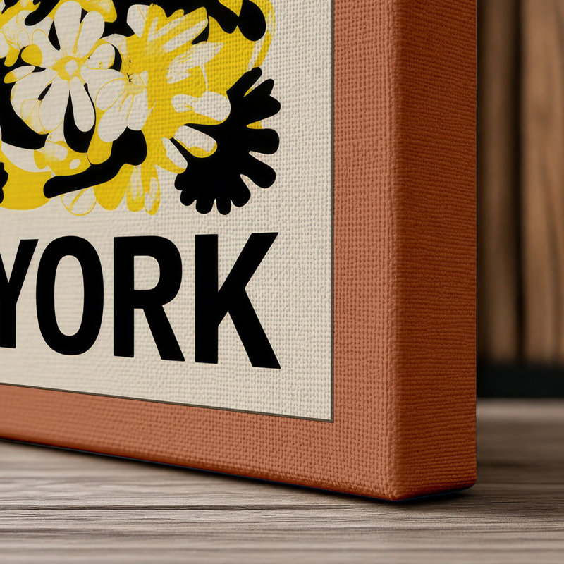 Museum Modern Art Retro - Wrapped Canvas, 24x16 - 61.0 x 40.6 cm, Terracotta Border