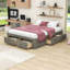 Lit plateforme en bois avec rangement spacieux et pieds-1085040526-1085040520