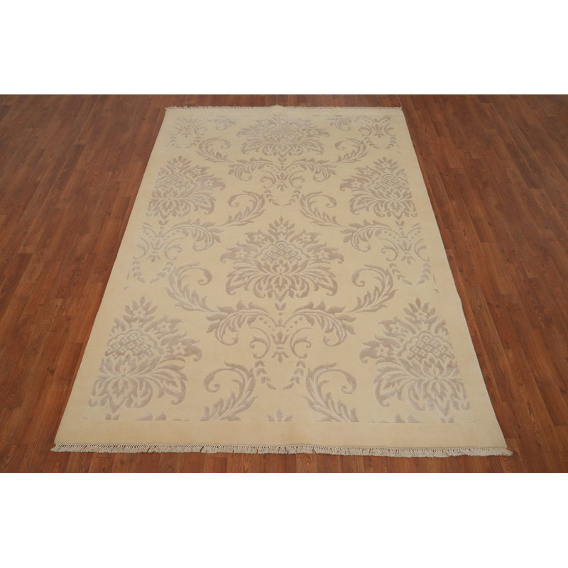 Tapis népalais oriental fait à la main 6 x 8