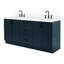 ARIEL Kelly 72 Double Sink Bathroom Vanity with Carrara Quartz Top-130810773