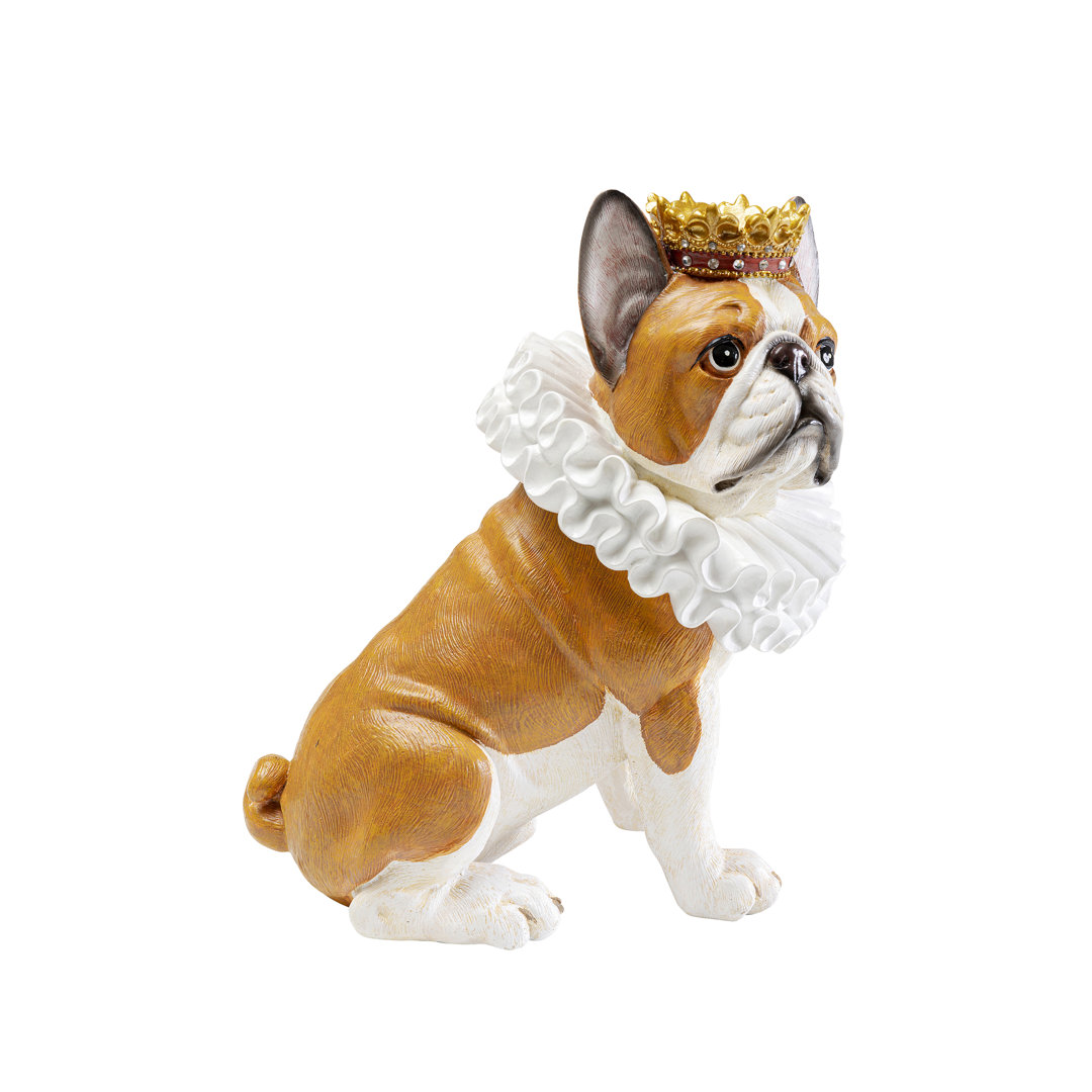 Deko Figur King Dog Braun