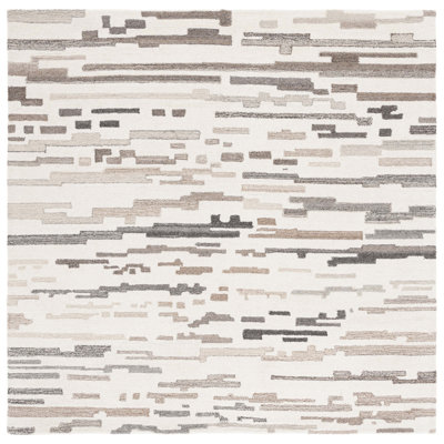 Kebbie Hand Tufted Wool Pile Abstract Rug