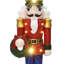 Soldat casse-noisette illuminé rouge 2 pi avec couronne, décoration de Noël à piles-52370288