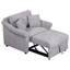 Fauteuil convertible 3-en-1 avec dossier réglable et roulettes Praro Chenille-832876829