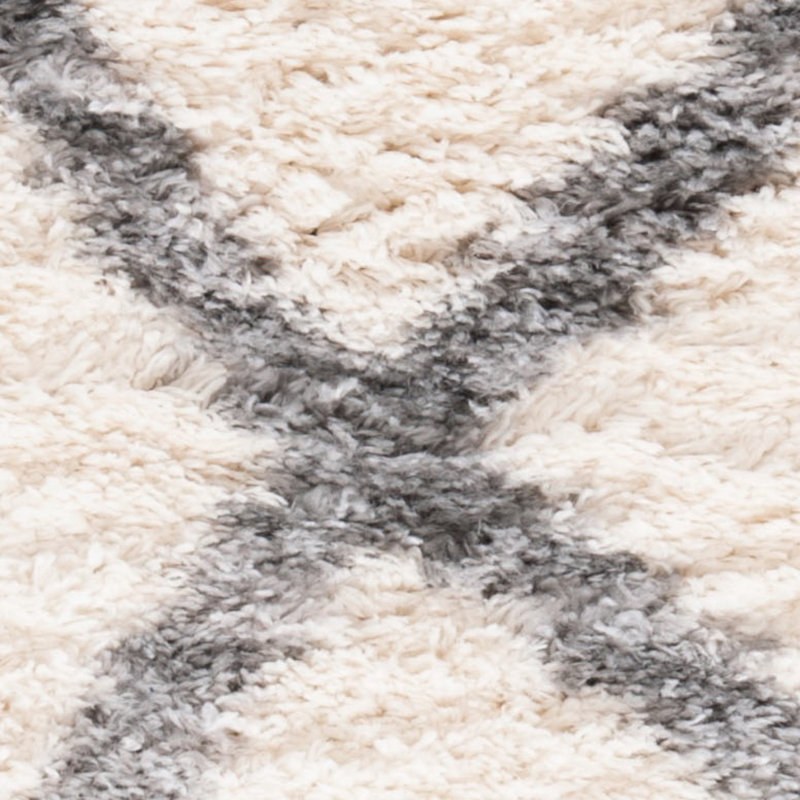 Tapis ivoire / gris Nowakowski, Rectangle 4 pi x 6 pi