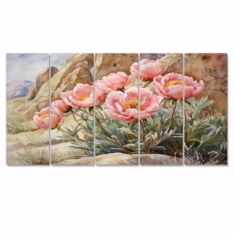 Kelleher - Art mural - Ensemble de décoration Wal, H 28 po x l 60 po, 5