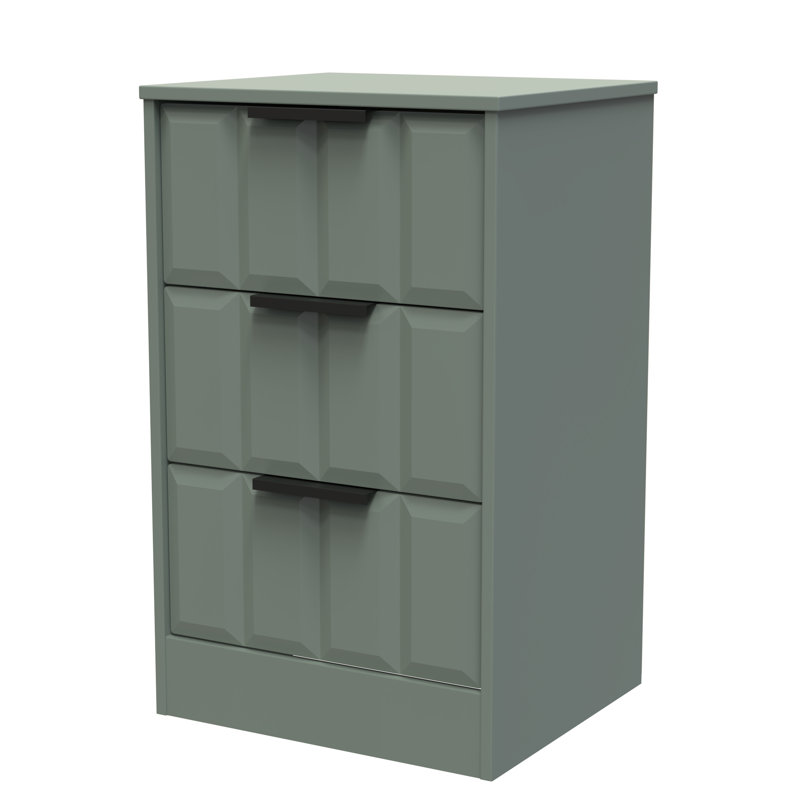 Doss 45cm W Manufactured Wood Bedside Table, Reed Green