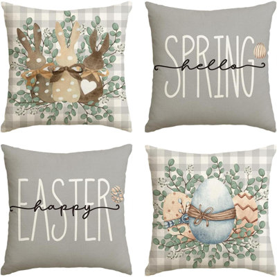 Plaid Reversible Pillow Cover