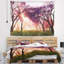 Tapisserie de jardin en polyester à fleurs japon avec accessoires suspendus inclus-28489594