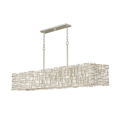 Farrah 10 - Light Unique Rectangle Chandelier