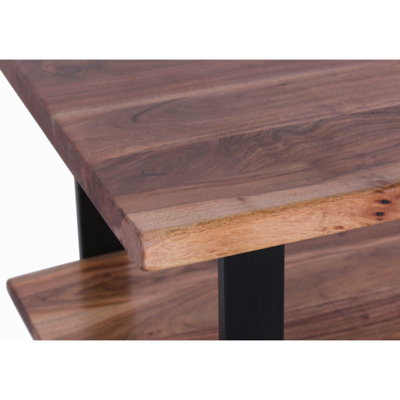 Table basse avec rangement Okehampt Live Edge