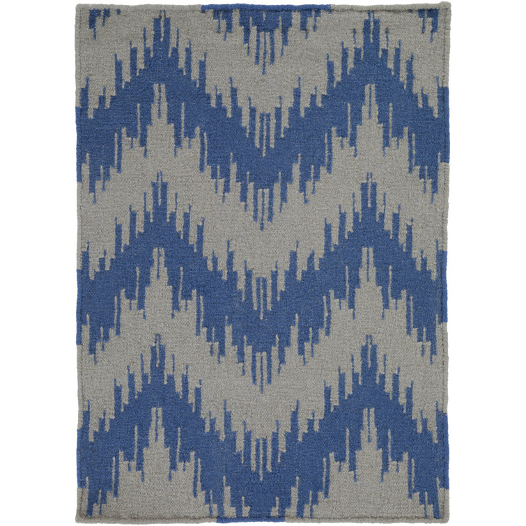 Clark Flatweave Wool Chevron Indoor Rug