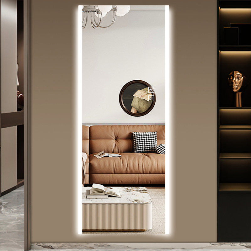 Wall Mounted Led Full Length Mirror - 65*21In, , Three Colour Temperatures, -Proof, Waterproof, Imaging 65*21In Mountable, Three-Colour ,