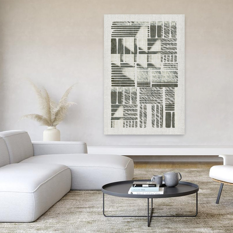 Contemporary Art Abstract Contemporary Geometric Art by Cartissi - Wrapped Canvas Print, 152.4 cm H x 101.6 cm W