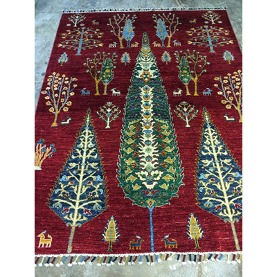 Rose Red Tree of Life 5'0" x 6'7"
