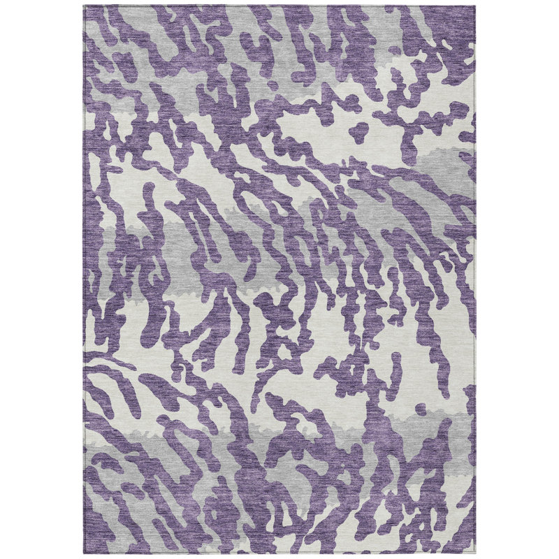 Tapis intérieur lavable 10 pi x 14 pi gris et ivoire