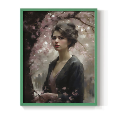 Reproduction encadrée WOMEN Series CDLxxv - bois massif