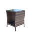 Table basse en verre pour terrasse 1 avec verre trempé transparent
