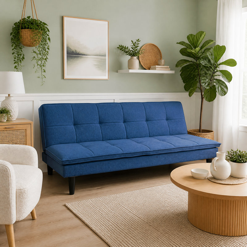 3 Seater Fabric Sofa, Navy
