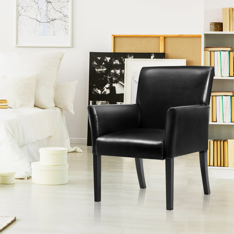 Ameley Faux Leather Armchair
