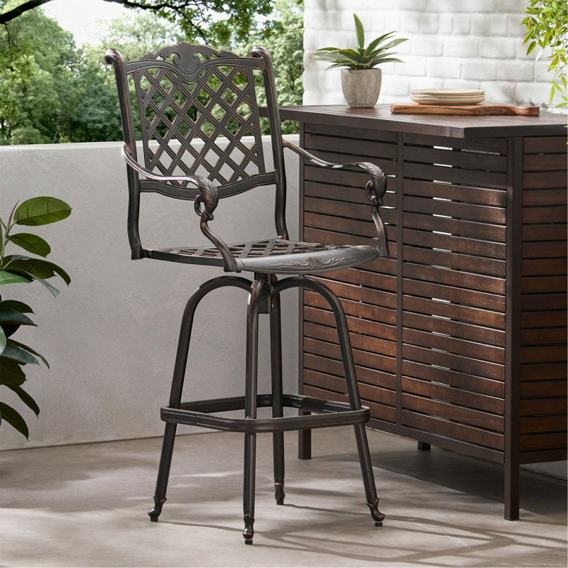 TABOURET DE BAR EN FONTE D'ALUMINUM