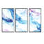 «Blue and Pink Marble», reproduction d'art sur toile encadrée 3 pièces-1899048697-1899048698