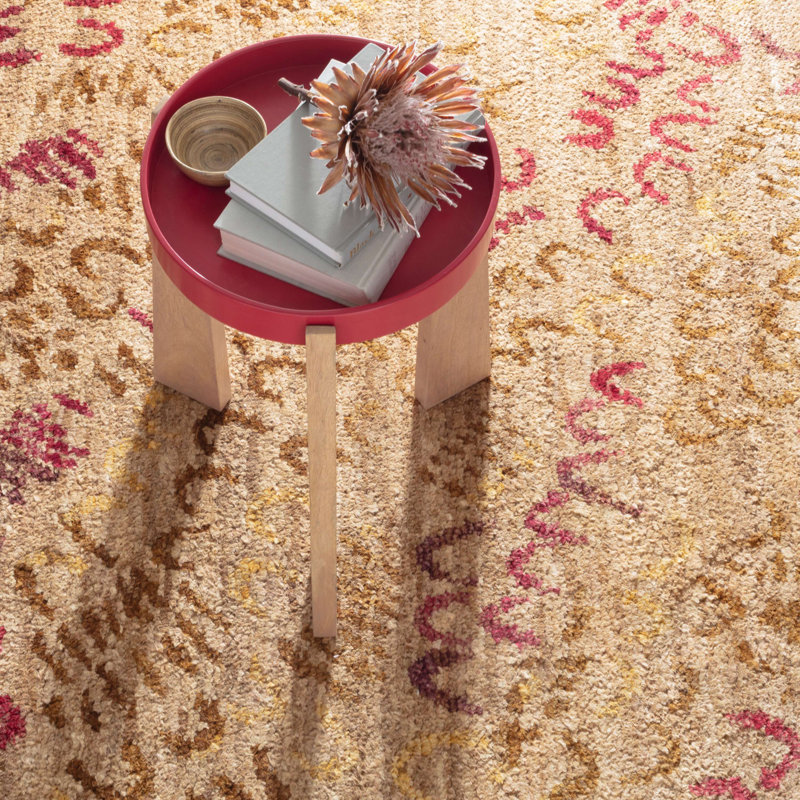 Horseshoe Spice Hand Knotted Jute Rug, Rectangle 3' x 5'