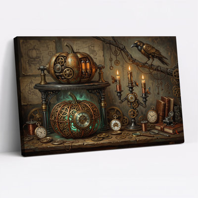 Art mural sur toile d'Halloween Steampunk