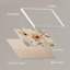 «Elegant Watercolor Floral Soft Peach and Grey Tones Illustration Modern Minimalist» sur papier-98267426-98267425