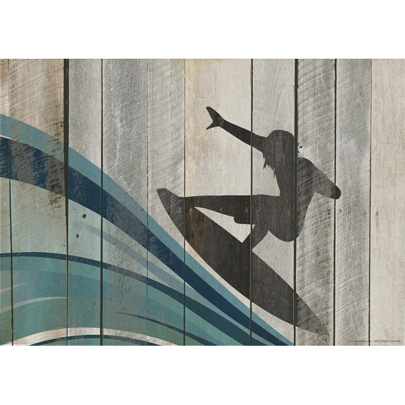 « surfer on wave i », impression encadrée
