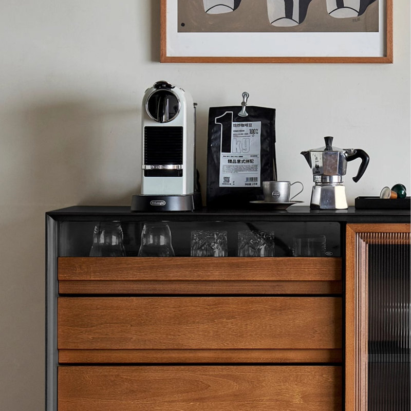Buffet haut de gamme de luxe, Noir / brun