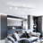4 - Light 32.28" LED Dimmable Rotatable Flush Mount