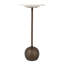 Table d'appoint ronde en marbre avec base sculpturale