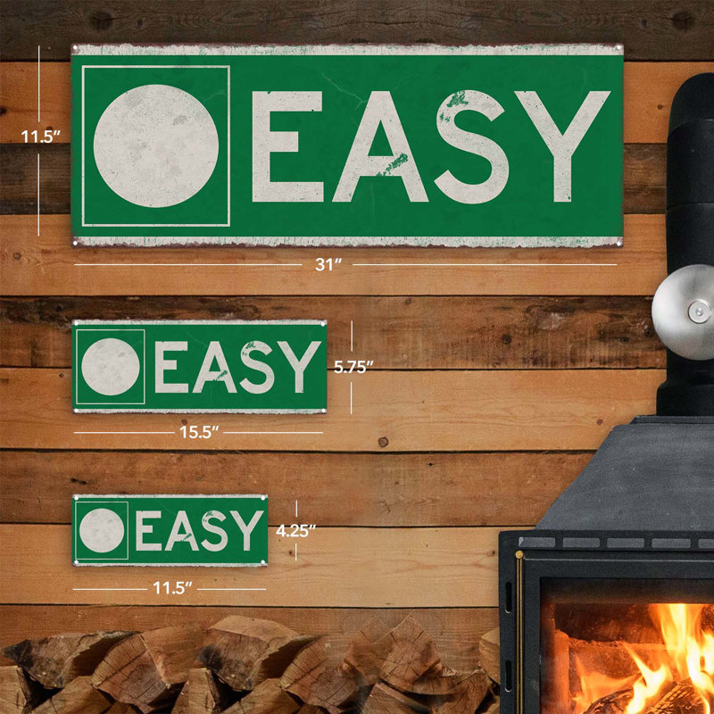 " Easy Slope Metal Sign "