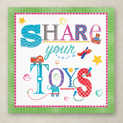 Asadulla 'Share Your Toys' Canvas Art