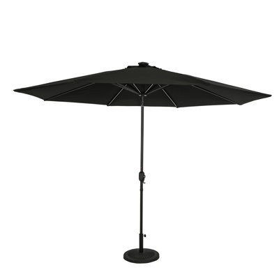 Shela 132'' Lighted Market Umbrella with Breez-Tex Canopy