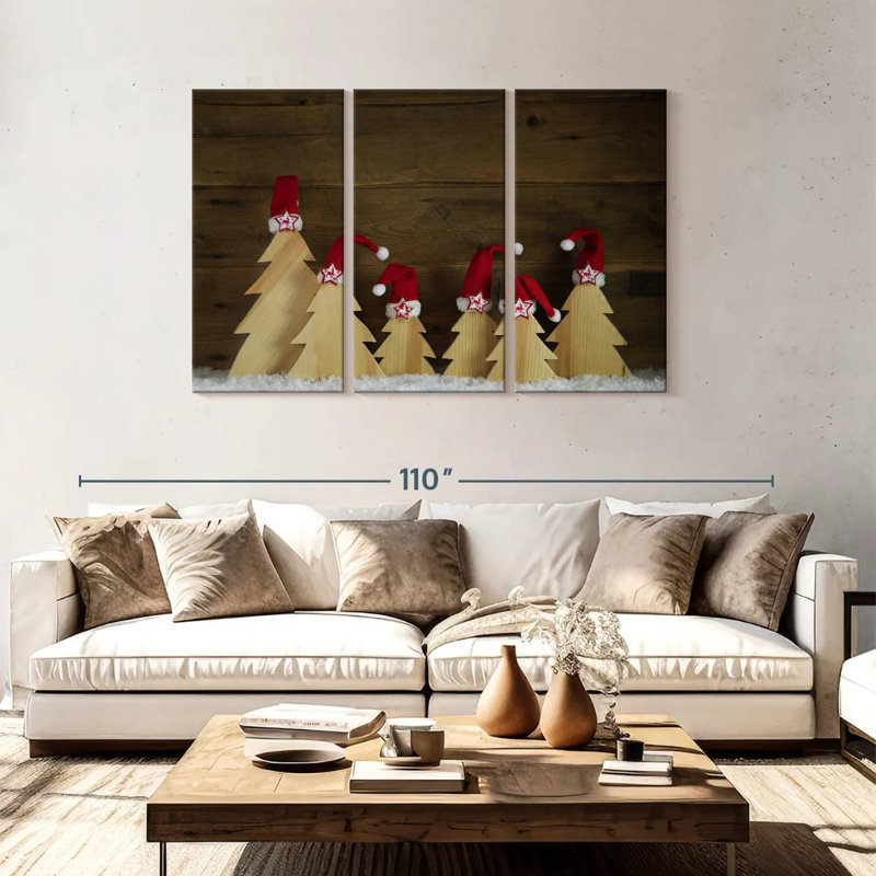 Sapins de Noël, H 48 po x l 74 po