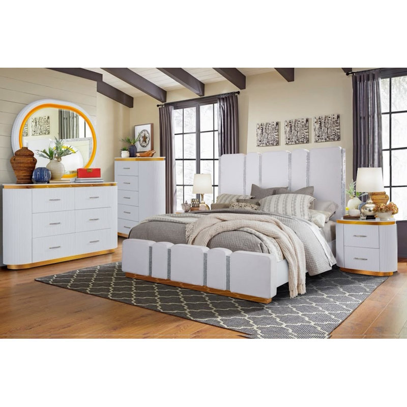 Ensemble de chambre à coucher 5 pièces Engler, Roi, 5-piece set
