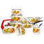 Tasse émaillée pommes style champêtre traditionnel