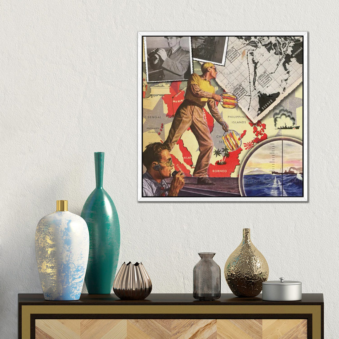 Air Force Collage von Saturday Evening Post - Galerie-umwickelte Leinwand Giclée auf Leinwand