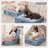 Poly Chenille Square Floor Pillow Cushion