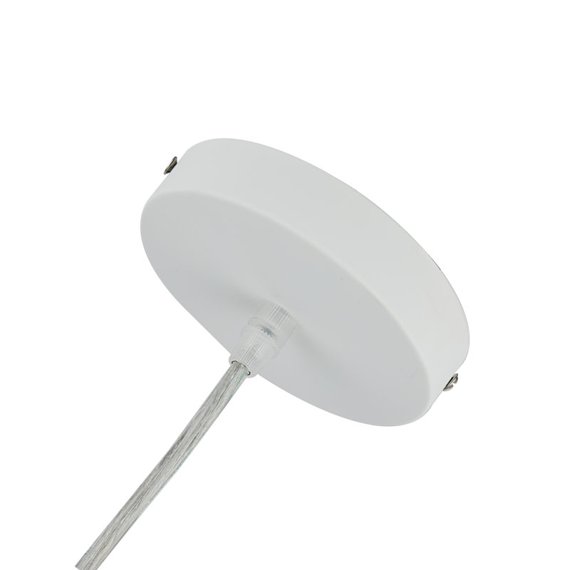 Luminaire sphère suspendu 1 lumières simple Monterey, Blanc mat
