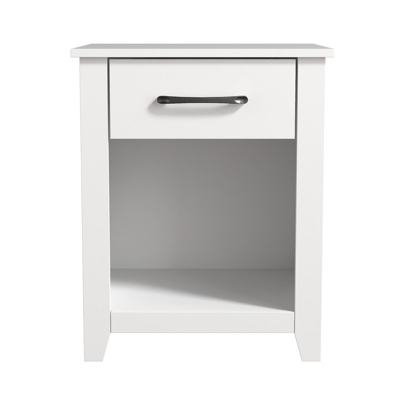 Table de chevet 1 tiroir Walter, Blanc