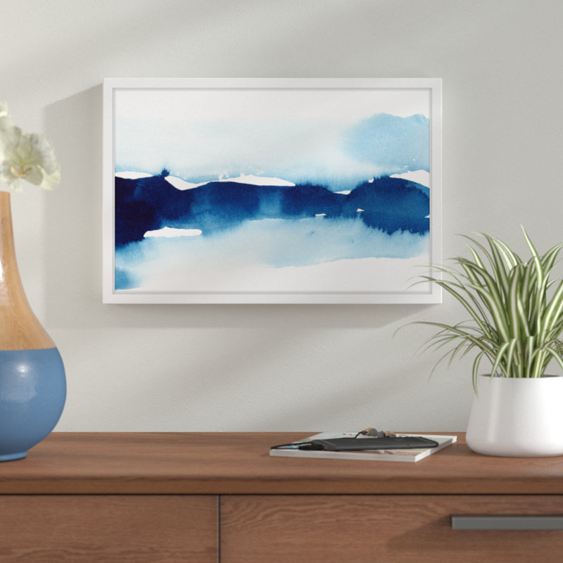«Mist on the Lake» par Lindsay Megahed - reproduction encadrée, H 16 po x l 24 po x P 1,5 po