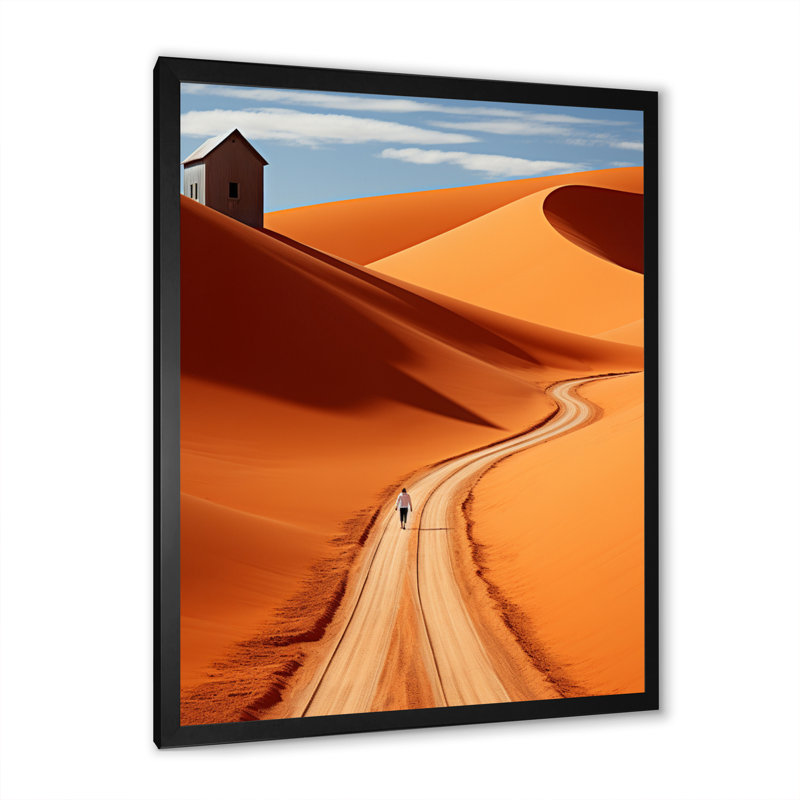 Australie - Outback Spectrum This - imprimé, Cadre simple noir, H 44 po x l 34 po x P 1,5 po