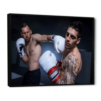 " Boxing March Of Two Male Boxers "