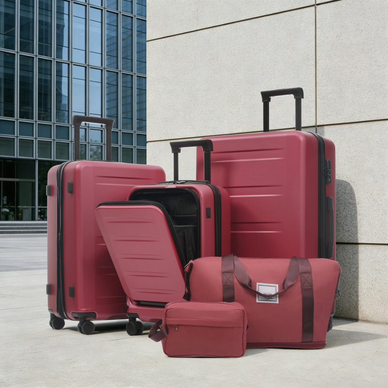 Ensemble de 5 valises avec ouverture frontale